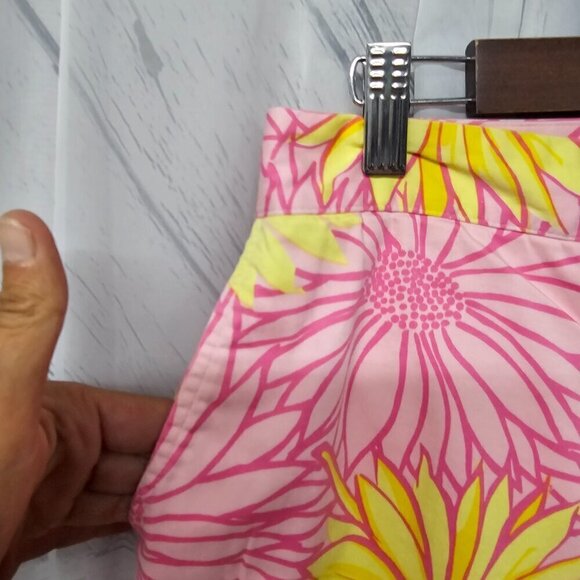 Pink Yellow Floral Chinos Wide Leg Boho Hippie Granola Festival Beach 12 - Picture 3 of 10